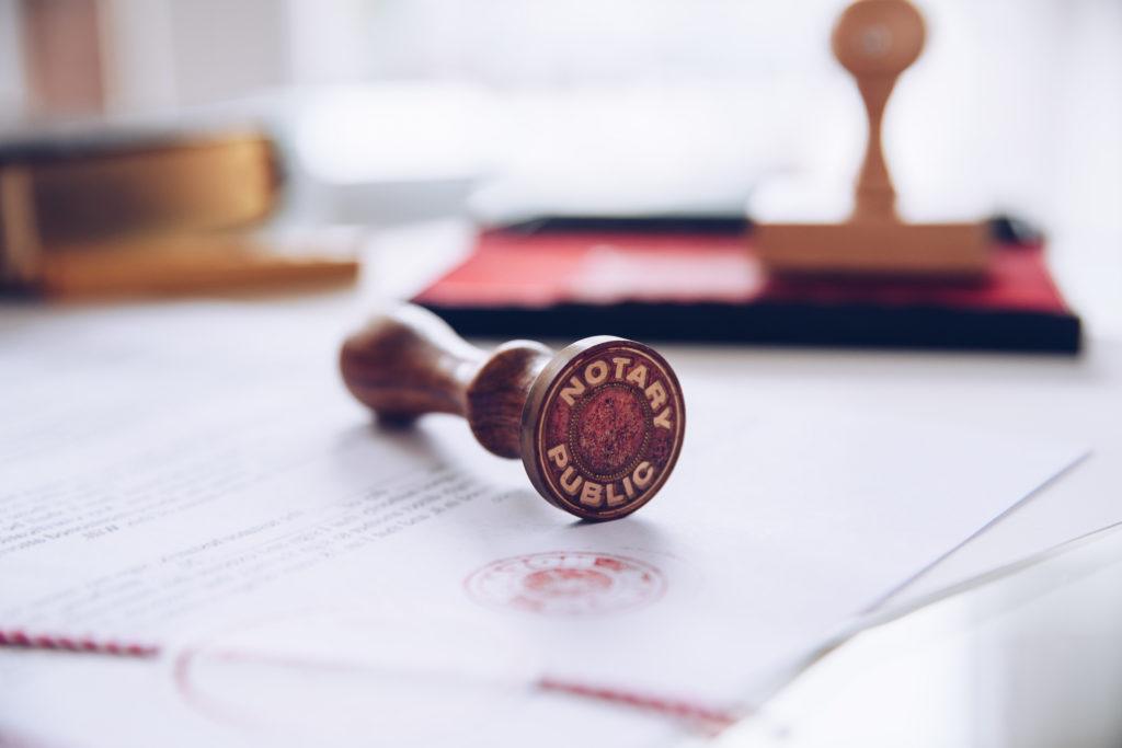 Notary stamp | Estate Law | Power of Attorney